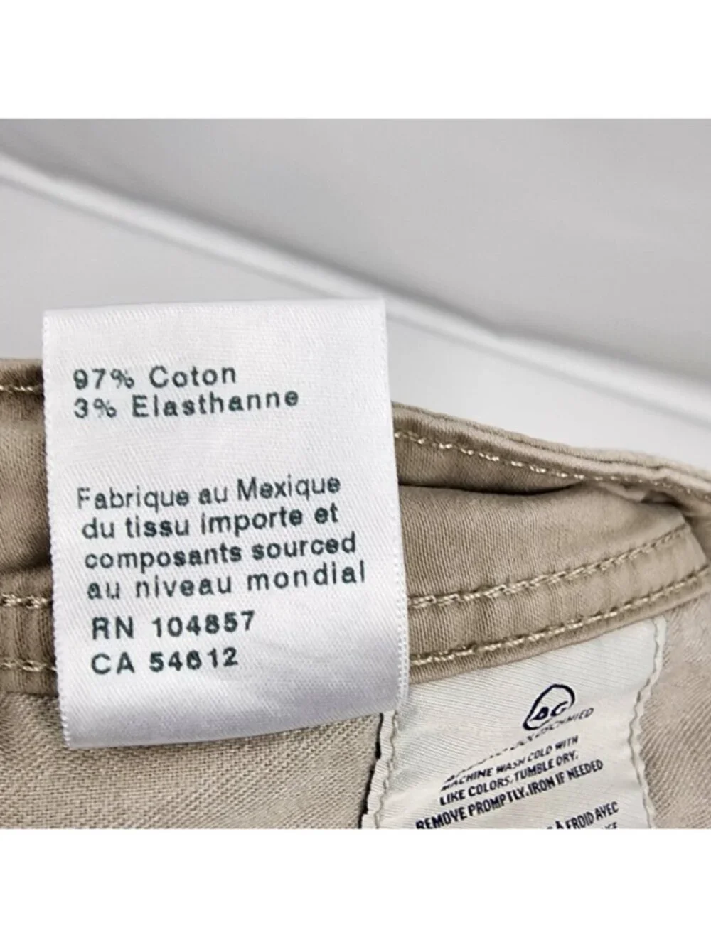 AG Adriano Goldschmied Men The Graduate Tailored Leg Pant Tan Size 32x32